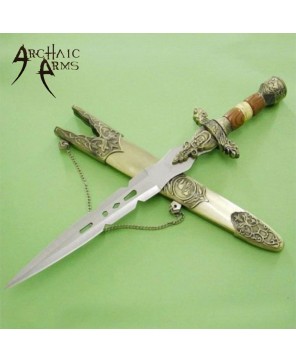 Authentic Roman Gladiator Dagger – Stainless Steel Blade & Wood Handle