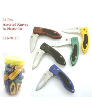 24 pcs Super Knives in Plastic Jar