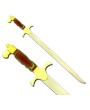 Knight Saber Stainless Steel Sword - Colorwood Handle