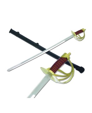 Dragoon Sabre: Stainless Steel Sword, Brass Guard