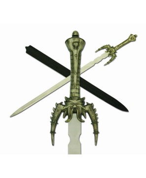 Artistic Stainless Steel Talon Sword | Leather Scabbard Included