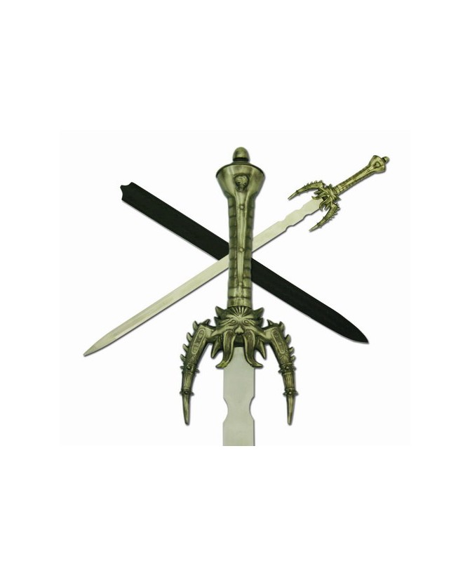 Artistic Stainless Steel Talon Sword | Leather Scabbard Included