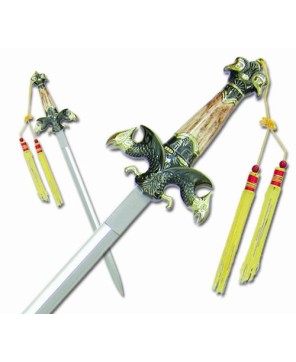 High-Quality Stainless Steel Griffin Short Sword with Bone Handle