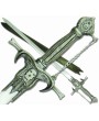 Skull & Bones Short Sword w/Scabbard