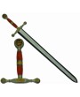 Dragon Slayer sword in w/color handle