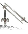 Blood Filled Bat Winged Sword w/Scabbard