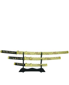 YELLOW PROMOTIONAL 3 PCS SWORD SET