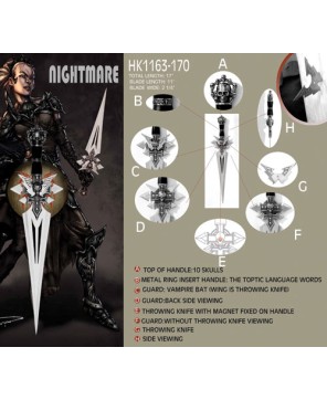 Nightmare Darkness Dagger – Elegant Collector’s Item