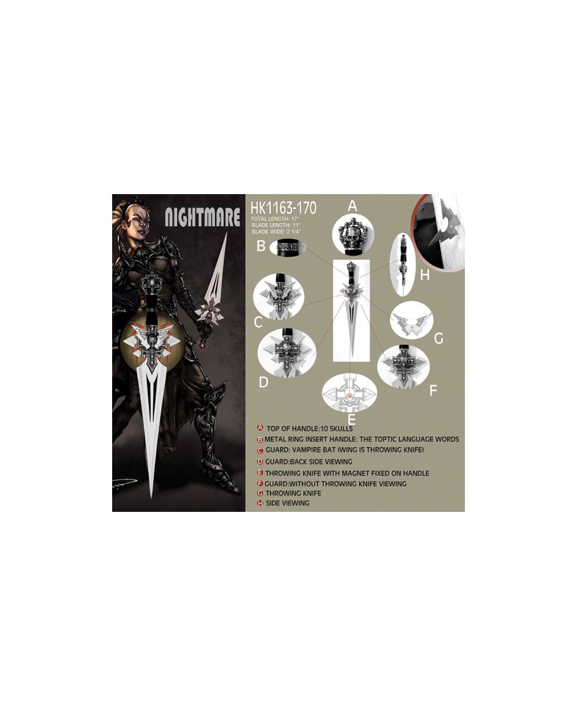 Nightmare Darkness Dagger – Elegant Collector’s Item