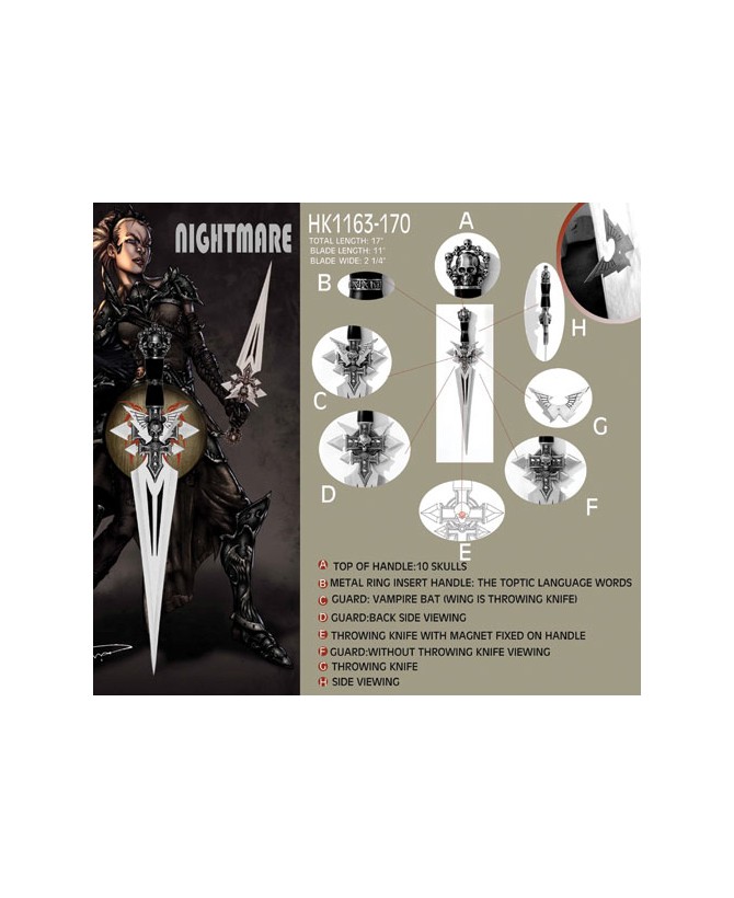 Nightmare Darkness Dagger – Elegant Collector’s Item