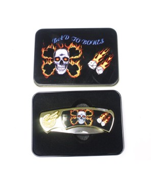 SKULL & DICE BOX KNIFE