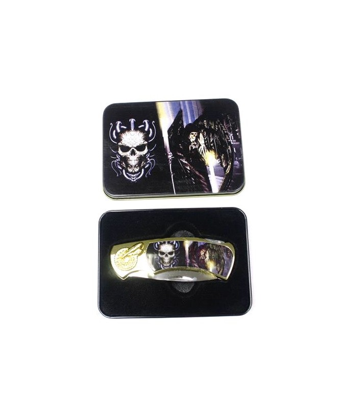 SKULL & DEMON BOX KNIFE