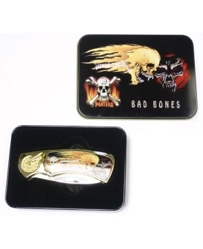 BAD BONES SKULL BOX KNIFE