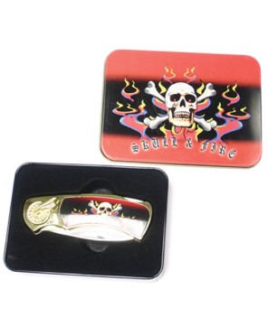 SKULL & FIRE BOX KNIFE