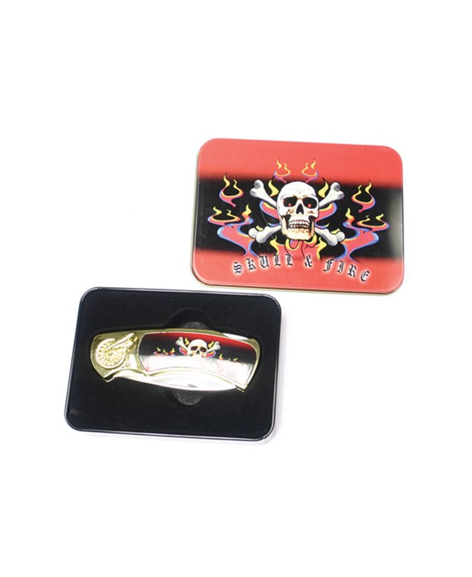 SKULL & FIRE BOX KNIFE
