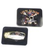 LOYAL TO NONE SKULL BOX KNIFE