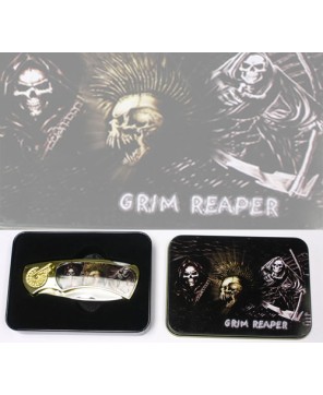 GRIM REAPER SKULL BOX KNIFE