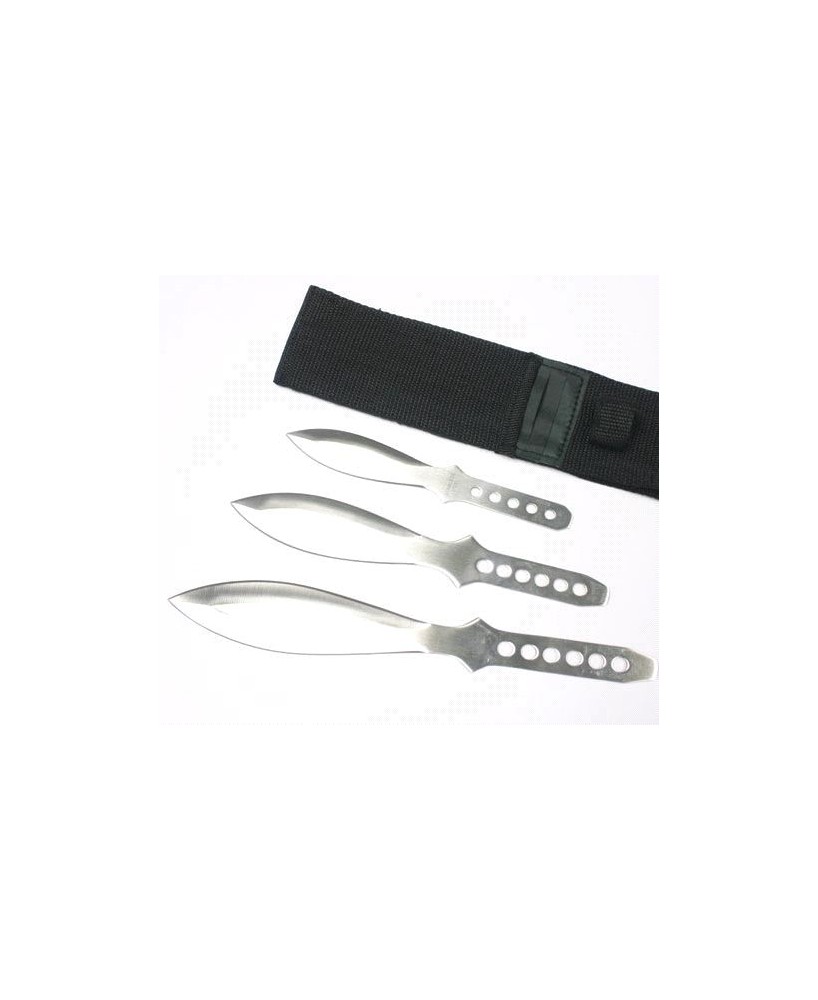 3 PCS 6-RING THROWING KNIFE SET