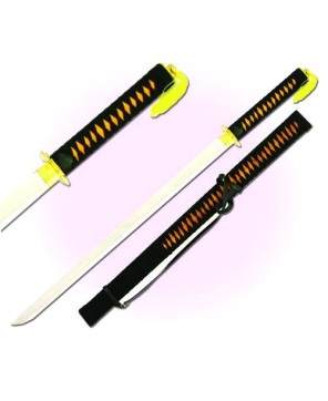 Yellow Black Ninja Sword w/ Scabbard