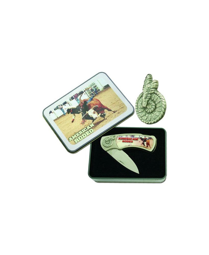 Bull Rider American Rodeo Box Knife