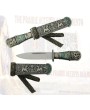 The King Jade Dagger - Elegant Stainless Steel Blade & Metal Handle