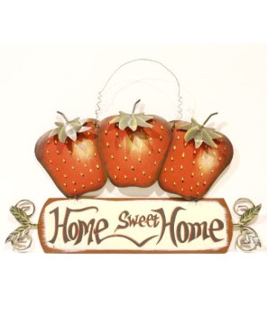 Rustic "Home Sweet Home" Wooden Apple - Kitchen Wall Décor