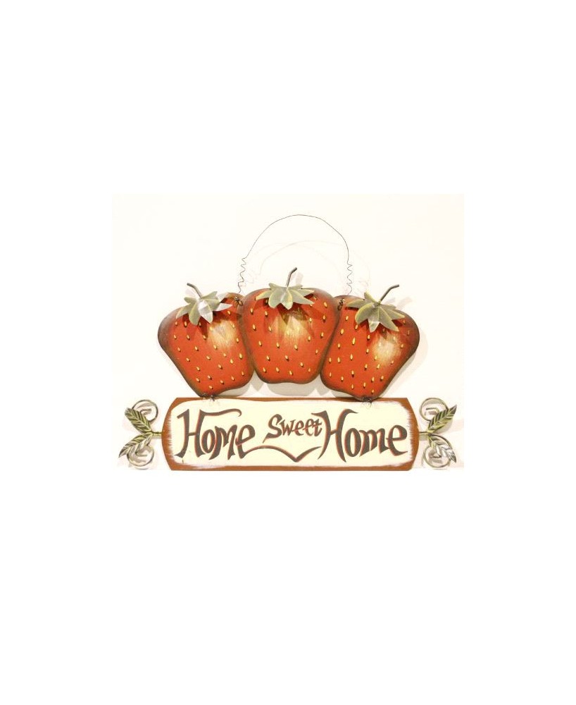 Rustic "Home Sweet Home" Wooden Apple - Kitchen Wall Décor