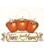 Rustic "Home Sweet Home" Wooden Apple - Kitchen Wall Décor