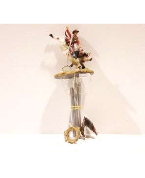 Western Bull Rider Wind Chime - Cowboy Theme Outdoor Décor