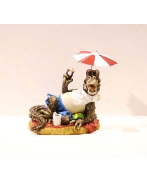 Florida Gator Decorative Figurine - Alligator Sculpture