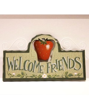 Wooden Welcome Board - Rustic Entryway Décor