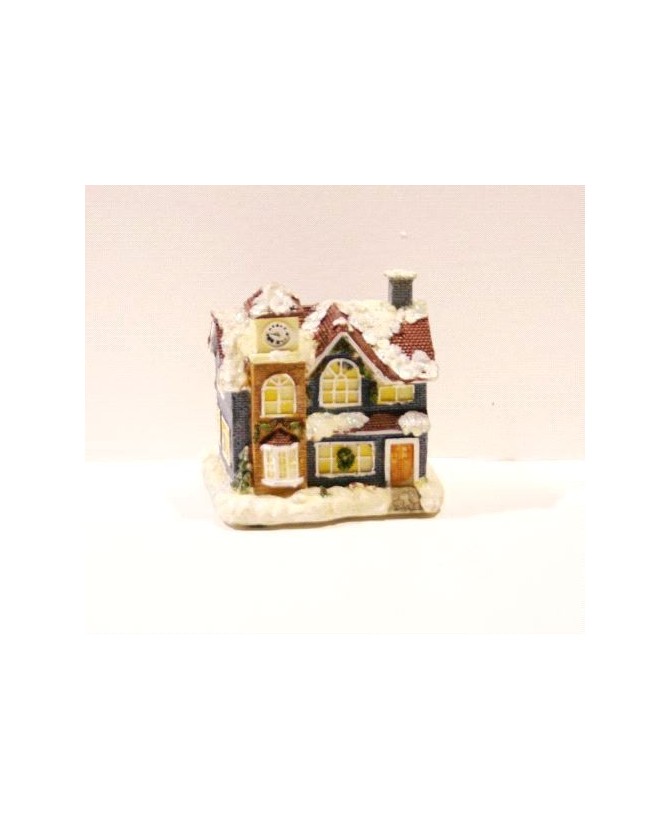 Ceramic Snow Covered House - Winter Decor