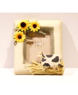 Cow Photo Frame - Farmhouse Décor