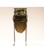 Basket Planter with Metal Stand - Durable Plaster Design