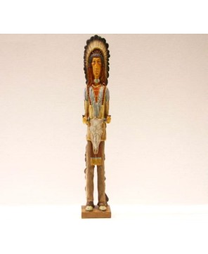 Indian Chief Figurine - Decorative Native American Statue