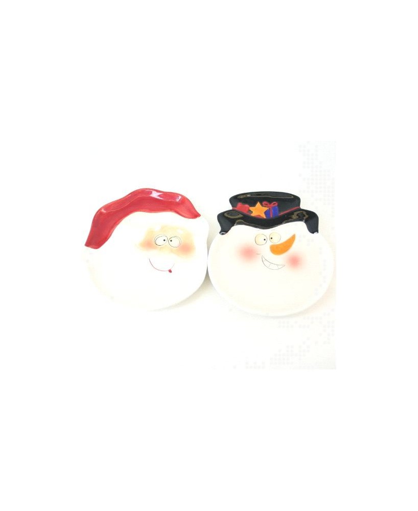 Assorted Snowman and Santa Cookie Platter - Perfect Holiday Decor