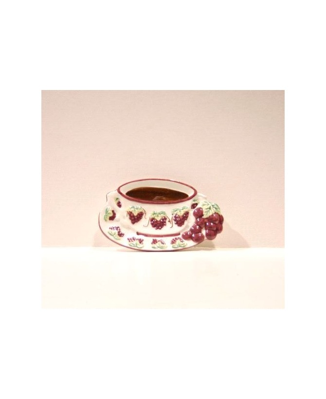Decorative Ceramic Saucer and Tea Cup Set - Elegant Design