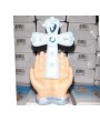 Ceramic Cross and Hands Decorative Piece - Spiritual Sculpture