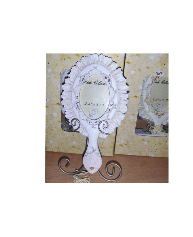 Victorian Mirror-Shaped Picture Frame - Decorative 8-Inch Frame