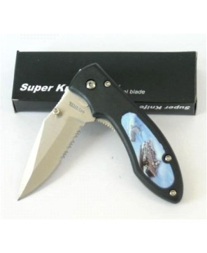 SUPER TACTICAL KNIFE NAVY HANDLE