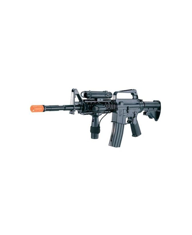 Powerful Spring Rifle with Laser and Flashlight Model M16A4