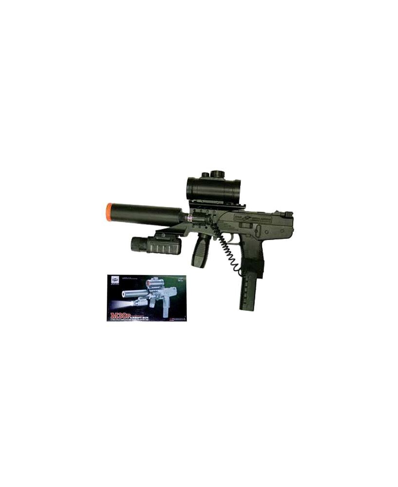 Air Sport Spring Machine Gun M30P – Pull-Back Action, Red Laser Sight