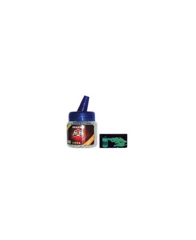 6mm Glow in the Dark BBs, 1000 Count - Perfect for Night Airsoft Fun