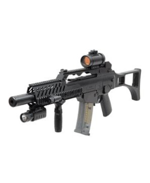 Air Sport Spring Machine Gun M41K - 20 Rounds, Infrared Gunsight