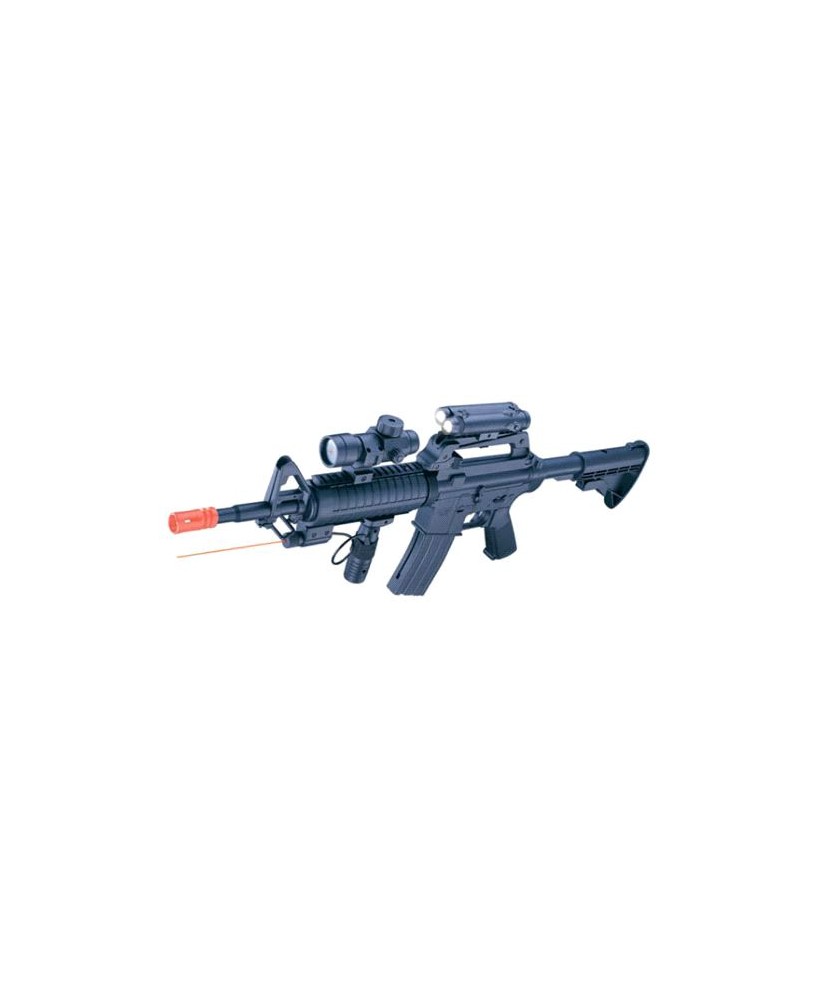 High-Power Airsoft Machine Gun MR744 with Laser Sight