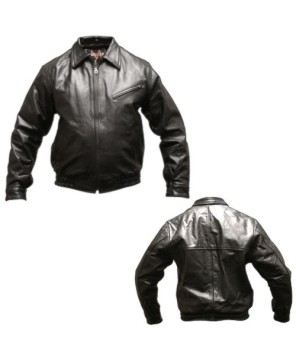 MENS BLACK BOMBER JACKET