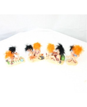 4-Piece Funny Hair Figurines Set