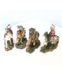 4 Pc Assorted American Figurine Set - Native Tribal Collectibles