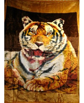 Luxurious Wild Tiger Large Fleece Blanket - Cozy and Stunning Design