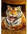 Luxurious Wild Tiger Large Fleece Blanket - Cozy and Stunning Design